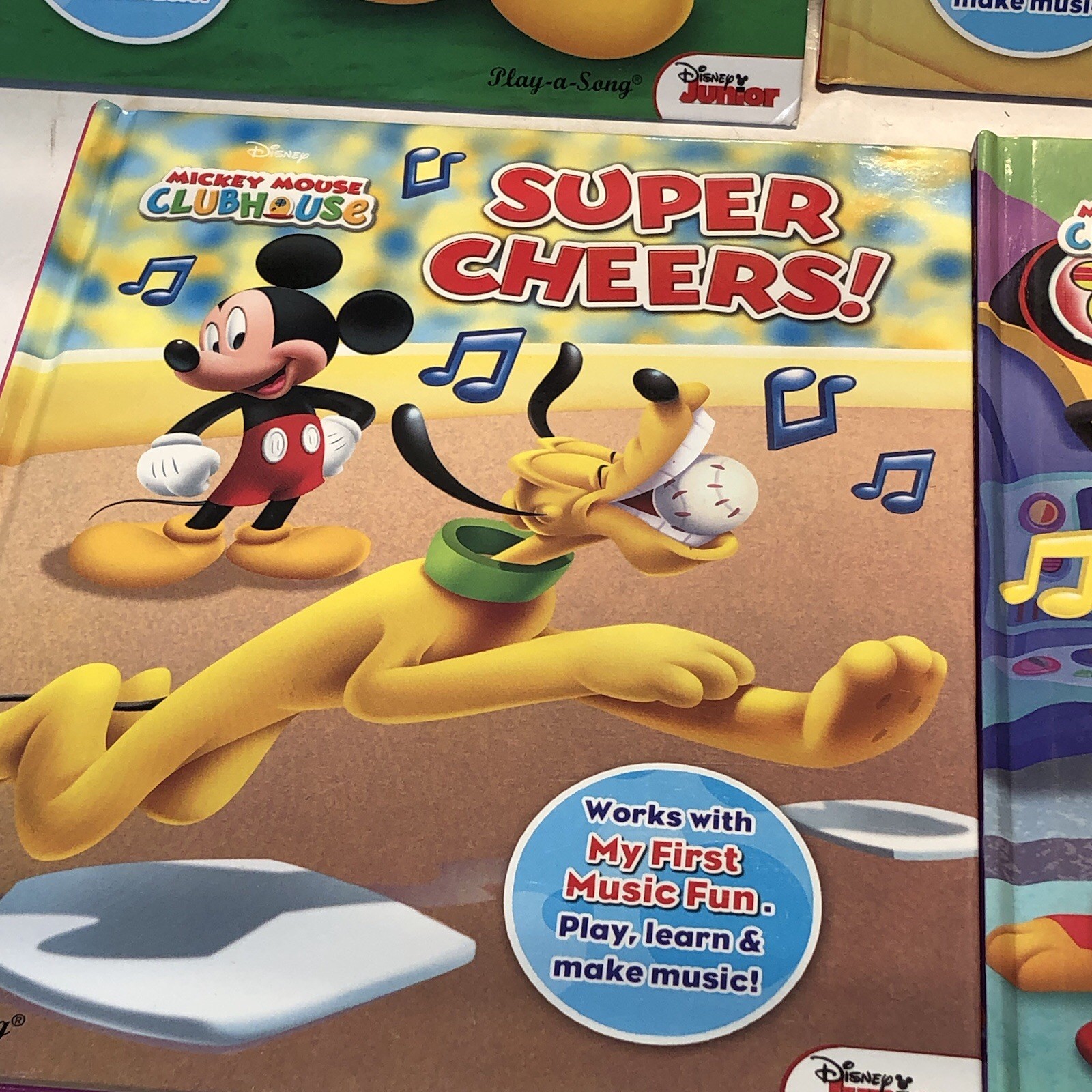 MICKEY MOUSE CLUB HOUSE „My First Music Fun“ Books Lot of 5 EUC