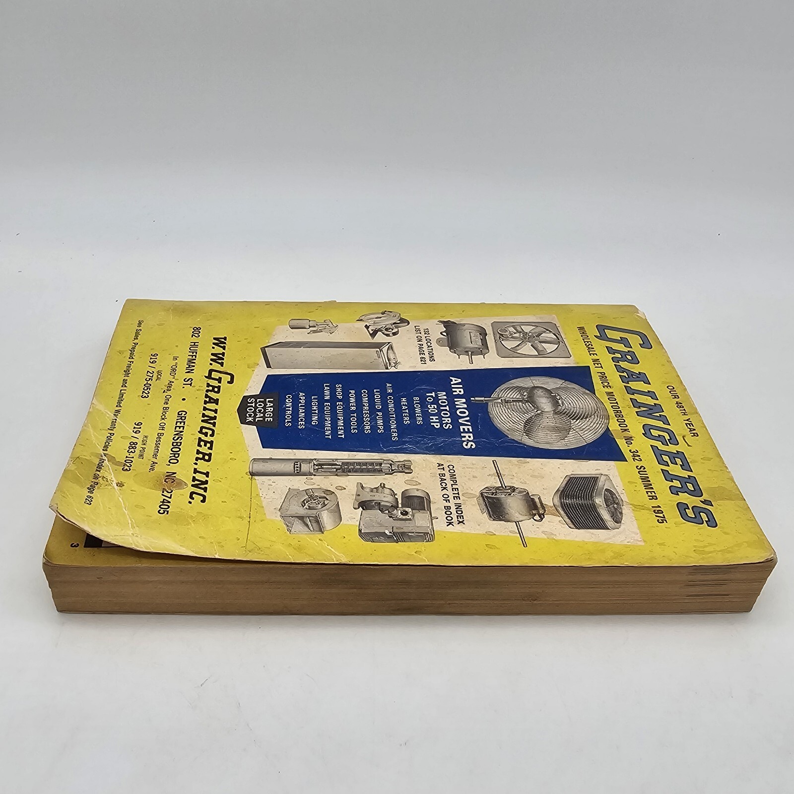Grainger’s Summer 1975 Wholesale Net Price Motorbook No. 342 Greensboro, NC VTG
