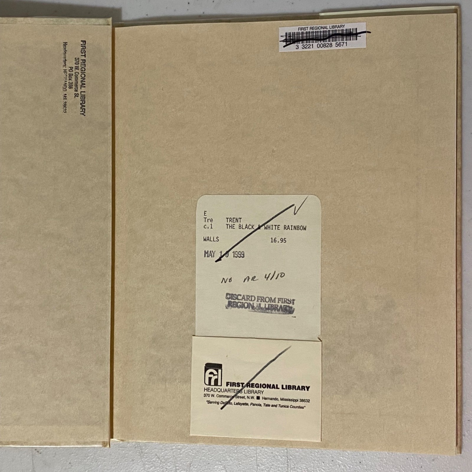 The Black & White Rainbow Hardcover John Trent First Edition Vintage 90s Animals