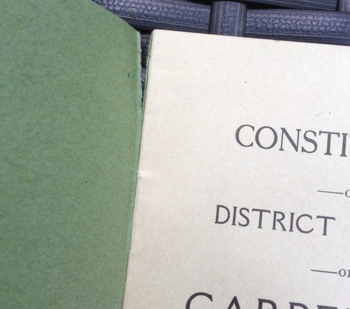 Vintage Constitution And Laws Of United Brotherhood Of Carpenters And Joiners