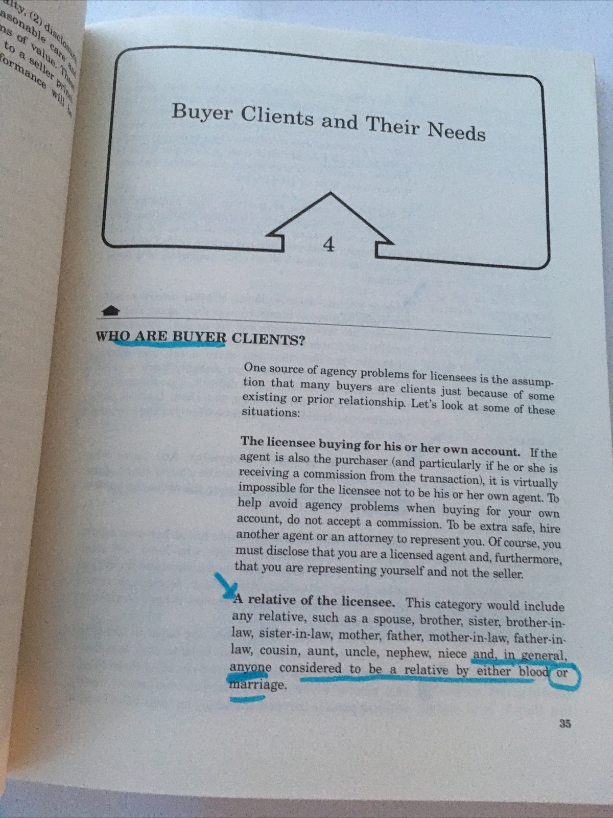 Buyer Agency Competitive edge in selling real estate Blue Highlighted