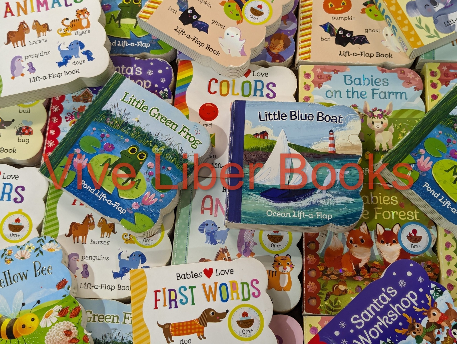 Lot of 5 Lift-A-Flap Board Books Lot Random