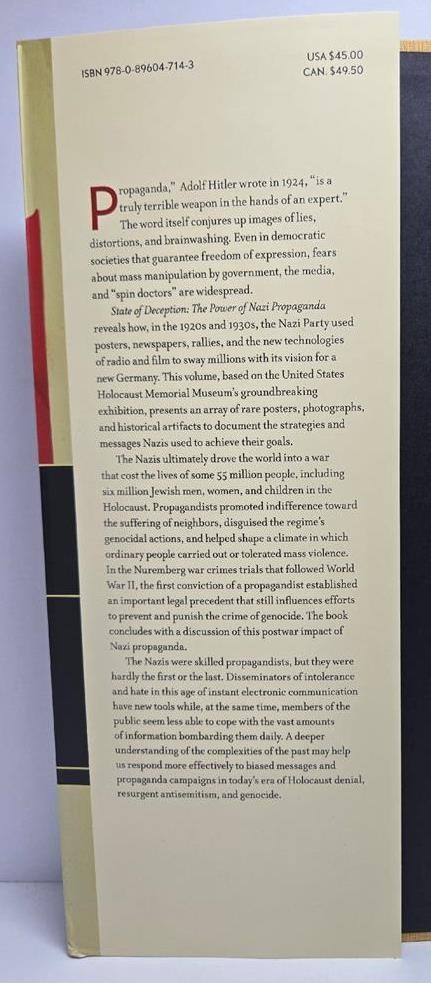 STATE OF DECEPTION book THE POWER OF NAZI PROPAGANDA Holocaust Memorial Museum