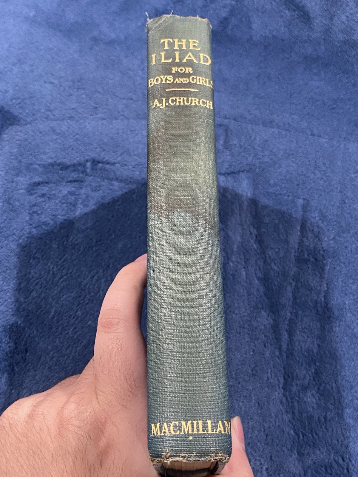 The Iliad for Boys and Girls 1923 Macmillan Company – Alfred J Church Hardcover