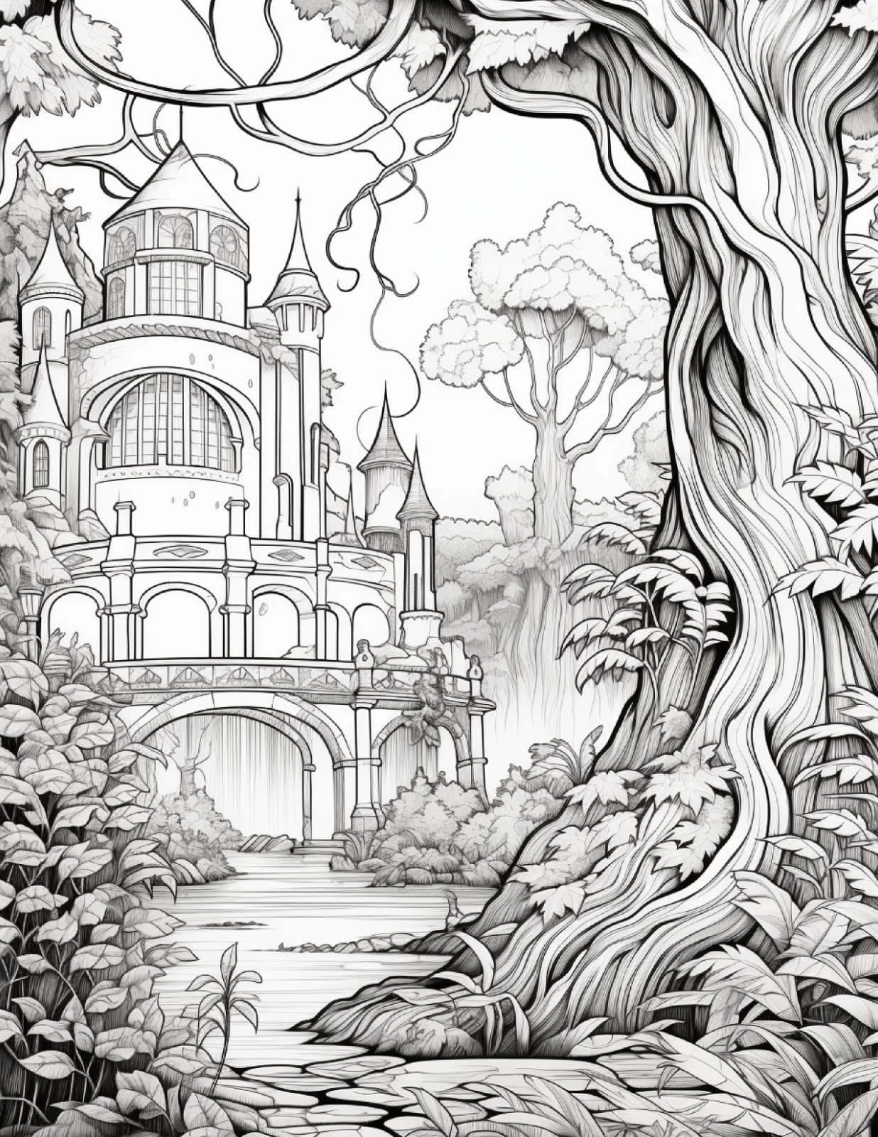 Secret Garden Coloring Book for Adults & Kids ,