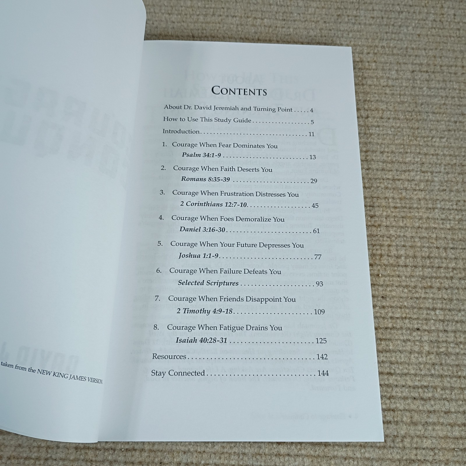 David Jeremiah Courage to Conquer Study Guide Christian Paperback Book 2021