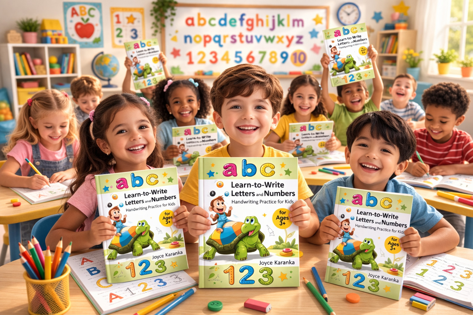 Learn-to-write Letters And Numbers: Handwriting Practice For Kids / Kindergarten