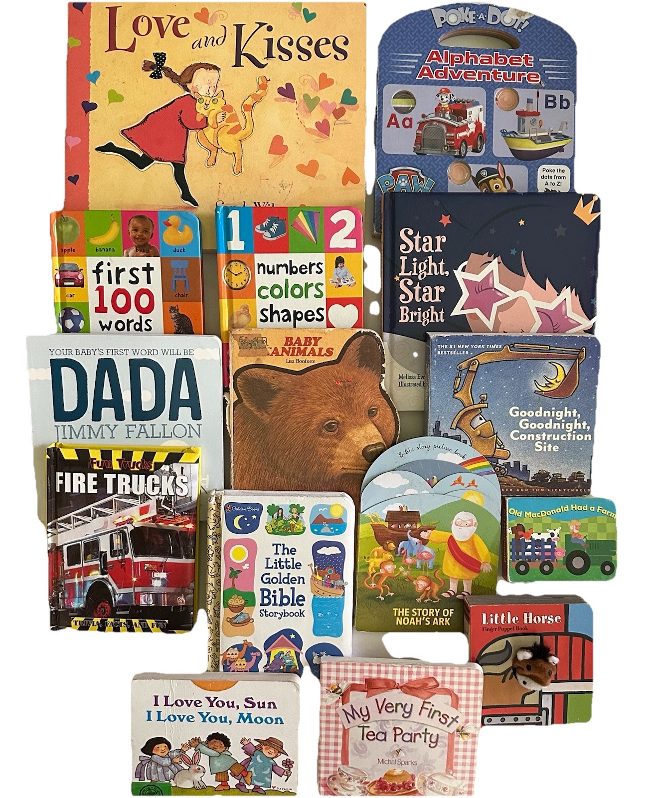 Lot /15 Vintage / Modern Children’s / Baby Chunky Board Learning Pre-loved Books