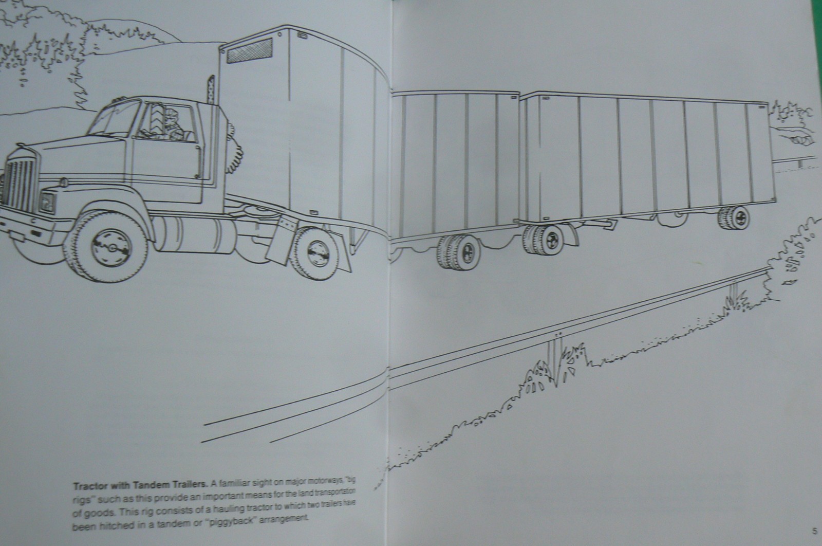 TRUCKS Coloring Book, Steven Petruccio, Dover 1995 BRAND NEW! 32-pages