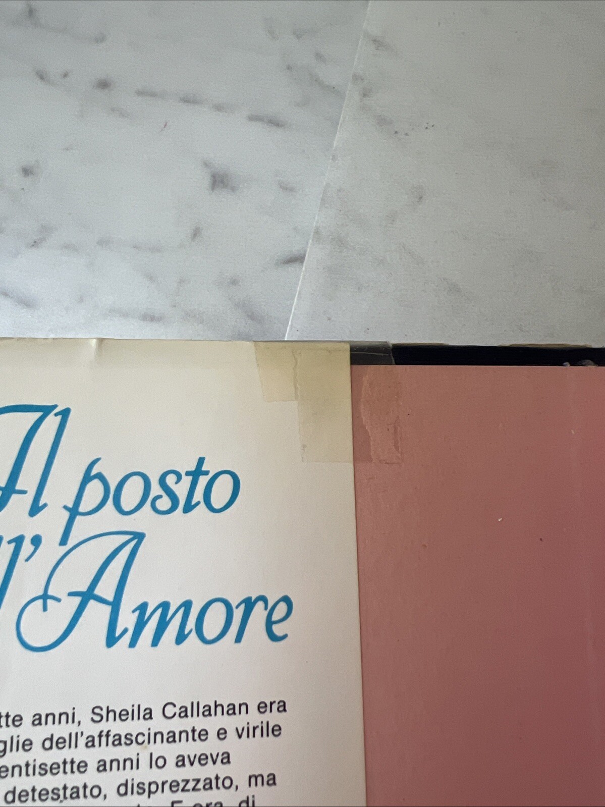 (damaged) Il posto dell’Amore By Helen Van Slyke (missing Pages 113 & 114)
