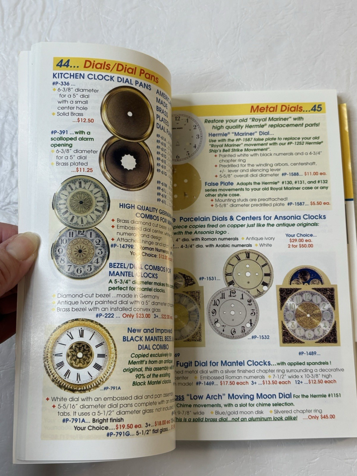 Merritt’s Clock and Watch Repair Supplies Books & Tools 2006-2007 Catalog PB