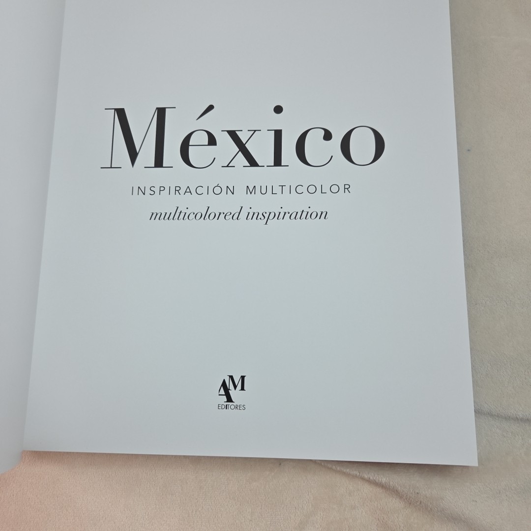 MEXICO: Inspiracion Multicolor Multicolored Inspiration Bilingual HC Oversize Bk
