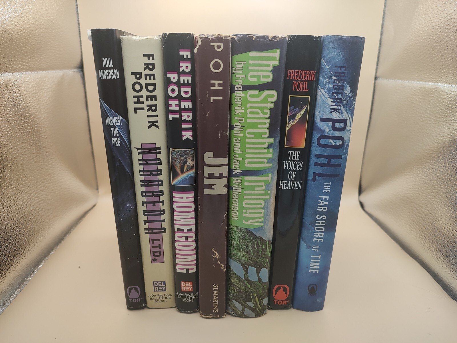Lot Of 7 Hardcover Science Fiction Frederik Pohl Mixed Titles Free Shipping