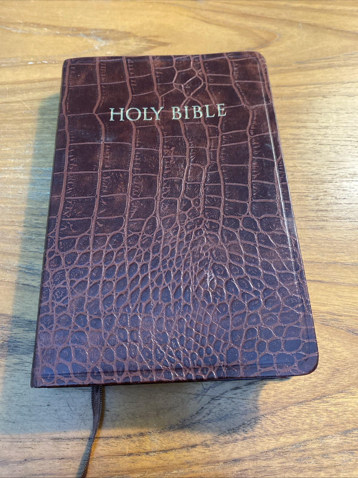 KJVER Thinline Bible by Whitaker House Staff 2015 Alligator Leather Indexed