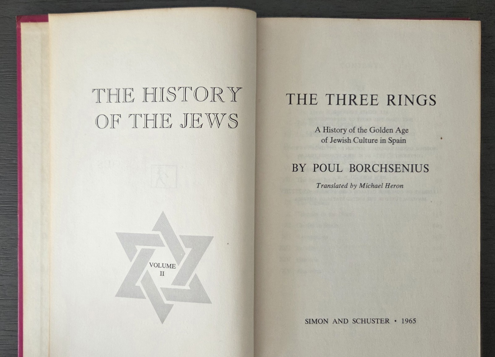 Vintage 1965 „History Of The Jews“ Poul Borchsenius Vols 1-5 1st Edition/Print