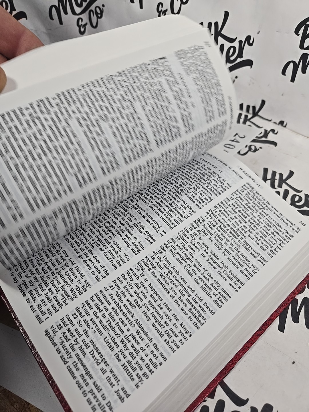Holy Bible Authorized King James Version by Gideons, Hardcover,