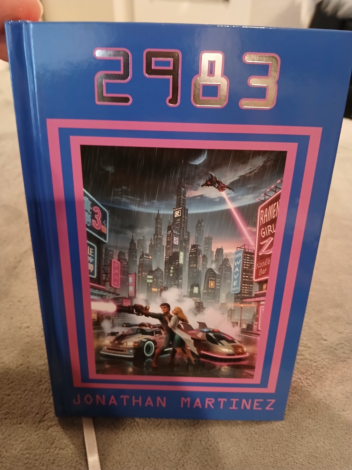 2983 Science Fiction Book CYBERPUNK Jonathan Martinez Hardcover Action Romance