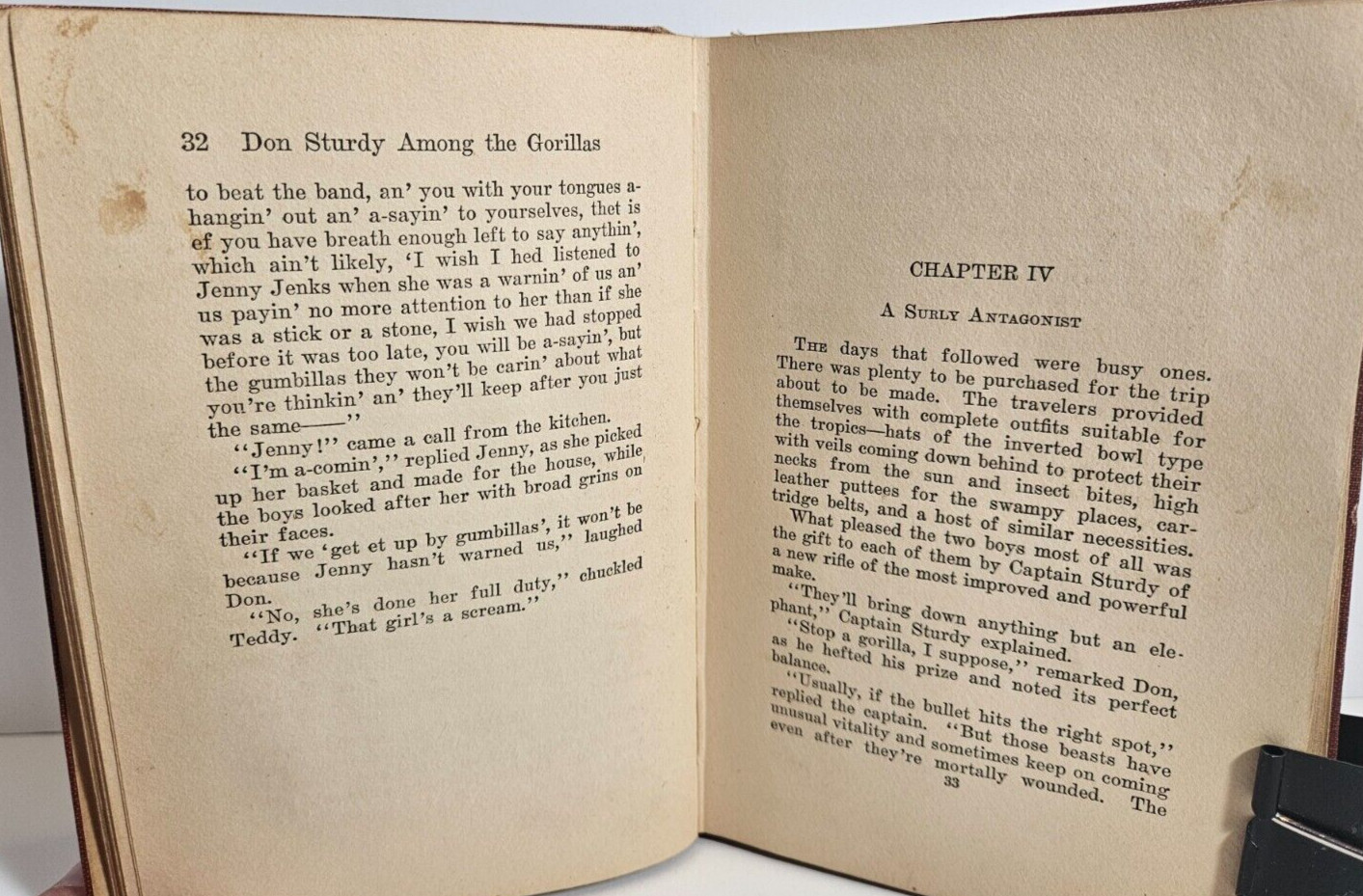 Don Sturdy Among the Gorillas by Victor Appleton, 1927 Grosset & Dunlap