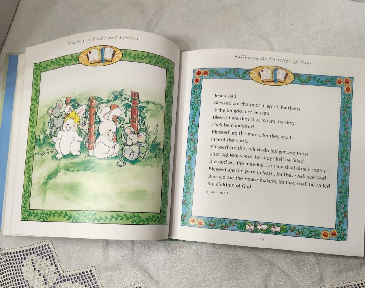 Poems and Prayers for Children beautiful book with gold edges & padded cover
