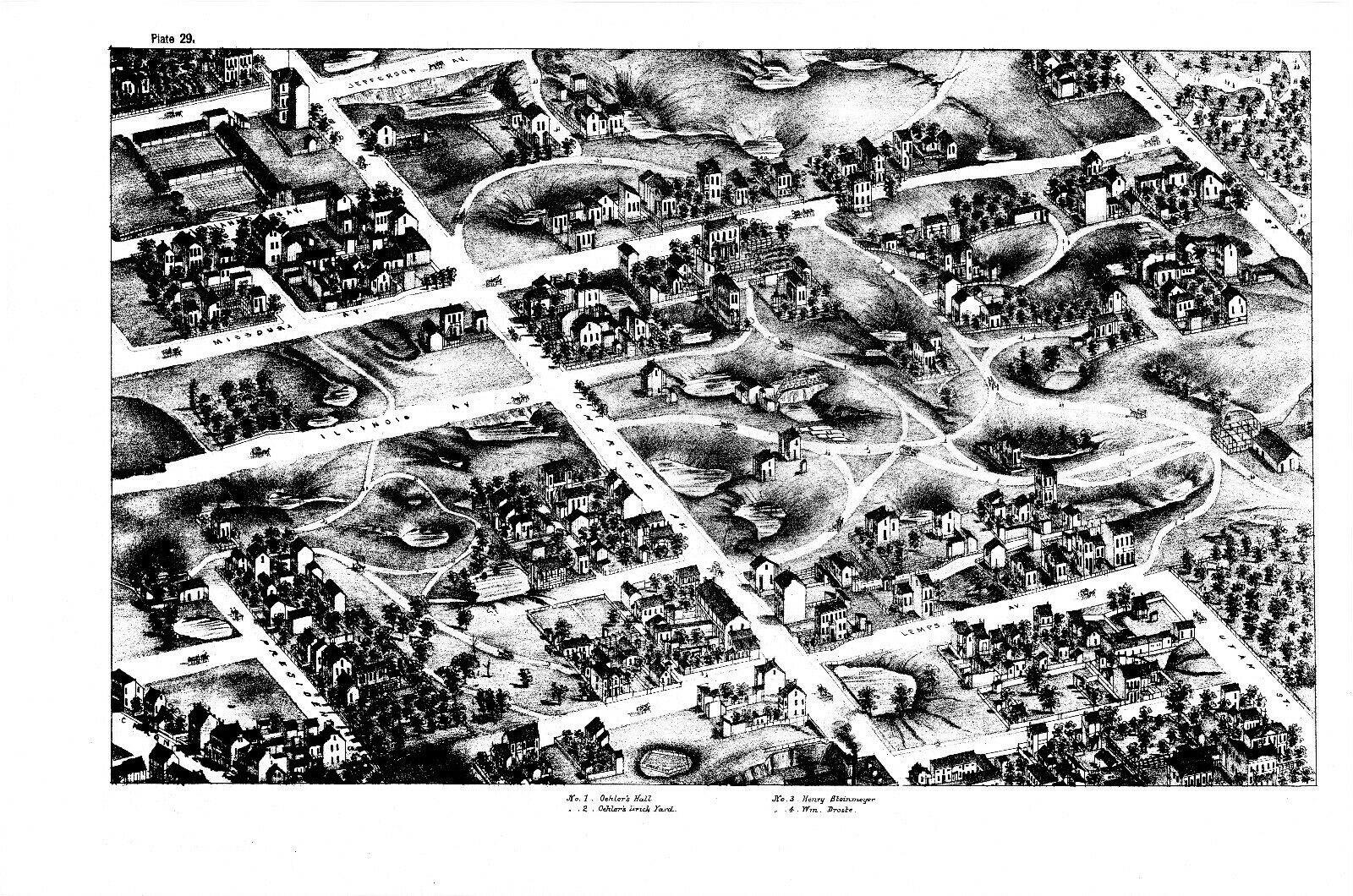 Pictorial St. Louis: The Great Metropolis of the Mississippi Valley 1875 HC 1971