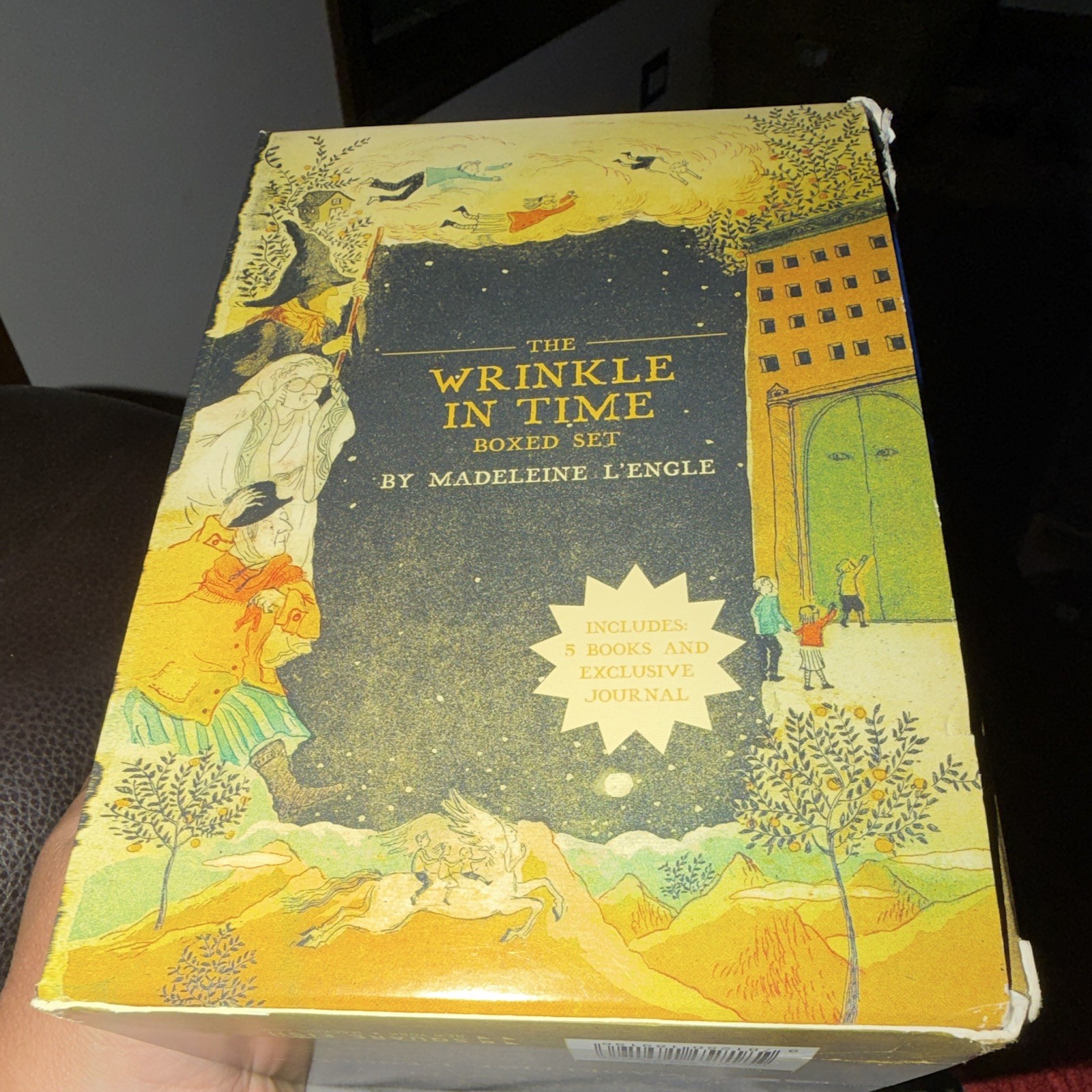 A Wrinkle in Time Quintet Box Set Madeleine L’Engle Square Fish + Journal