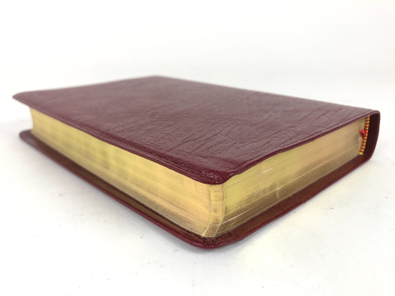 *gorgeous AMG Holman 1970s KJV Verse Reference Bible Genuine Leather UK print VG