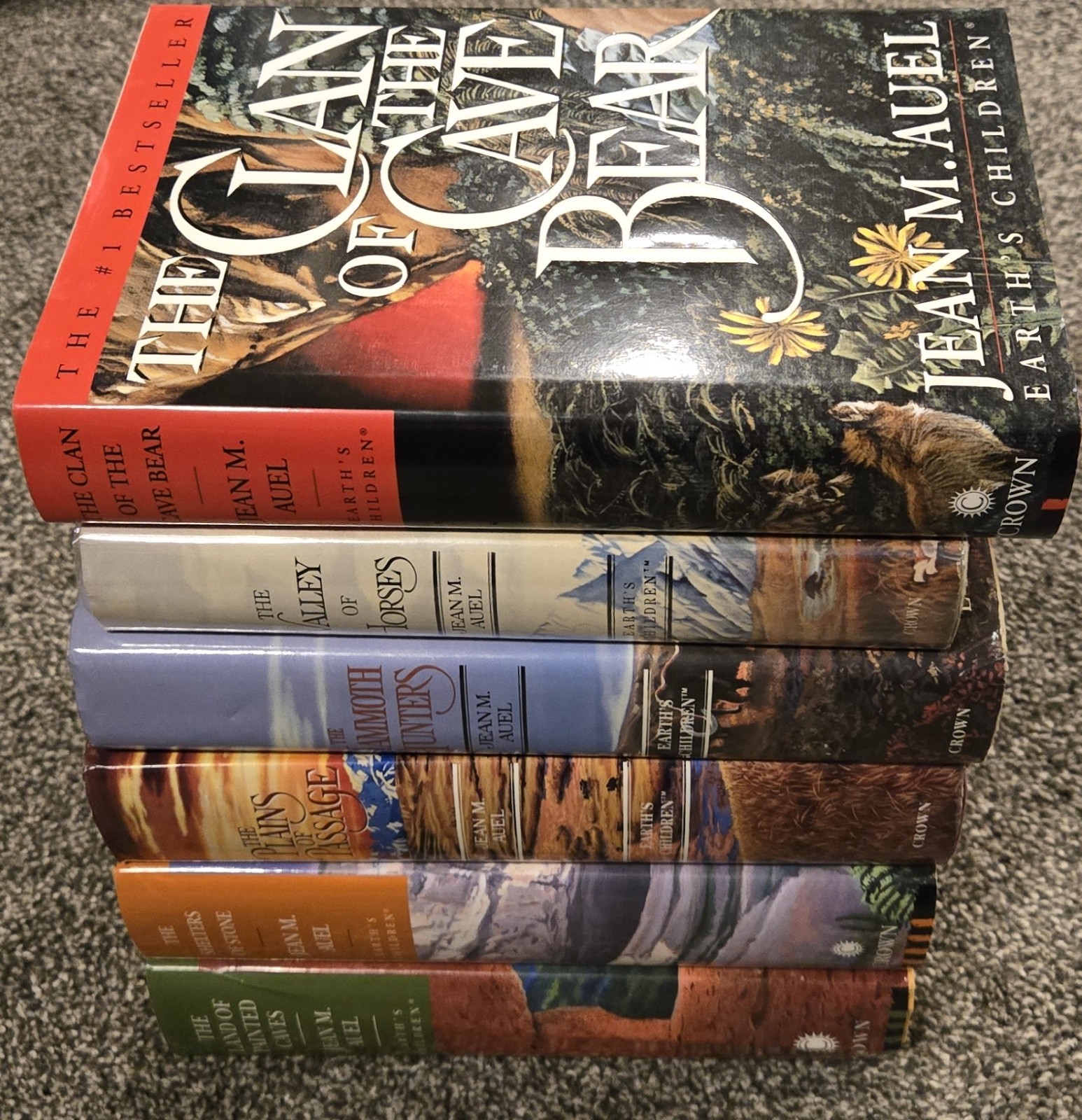 Clan of the Cave Bear (Earth’s Children) Full Series 6 Books, HCDJ, Jean M. Auel