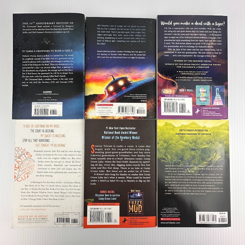 6x Youth Young Adult Fiction Paperback Books – Multiple Titles & Authors