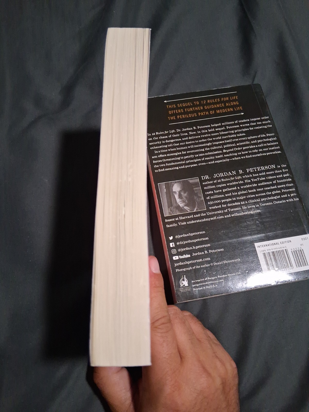Beyond Order + 12 Rules for Life – Jordan B. Peterson Paperback book Lot of 2
