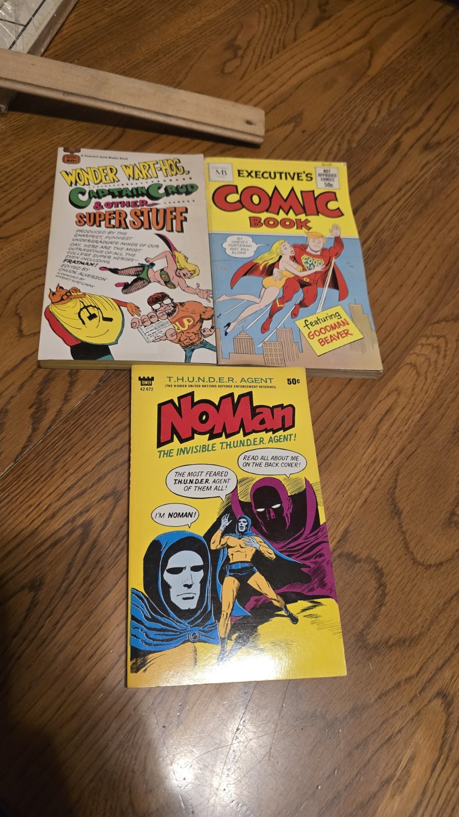 Lot Of 2 Vintage Spoof Comic Books And 1 NoMan Book