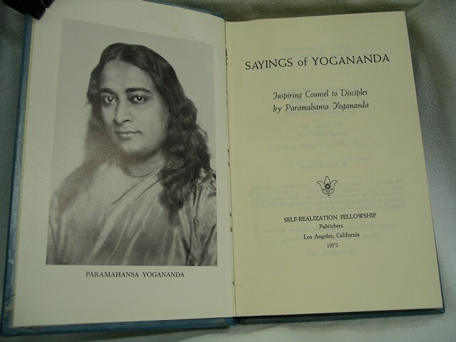 Sayings of Yogananda Book, Self Realization Fellowship 1972 124 pages