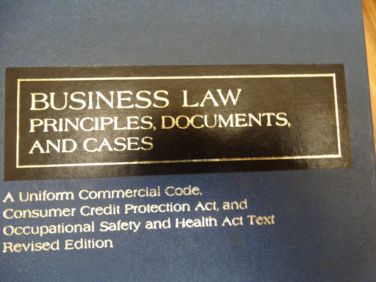 Business Law: Principles, Documents, & Cases by Goodwin