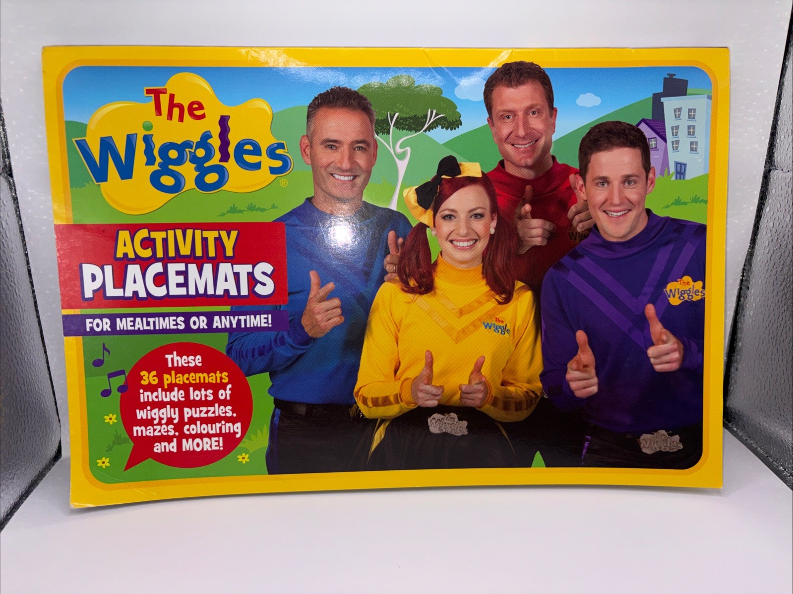 The Wiggles 2014 Coloring & Activity Placemats Book Unused 36 Pages