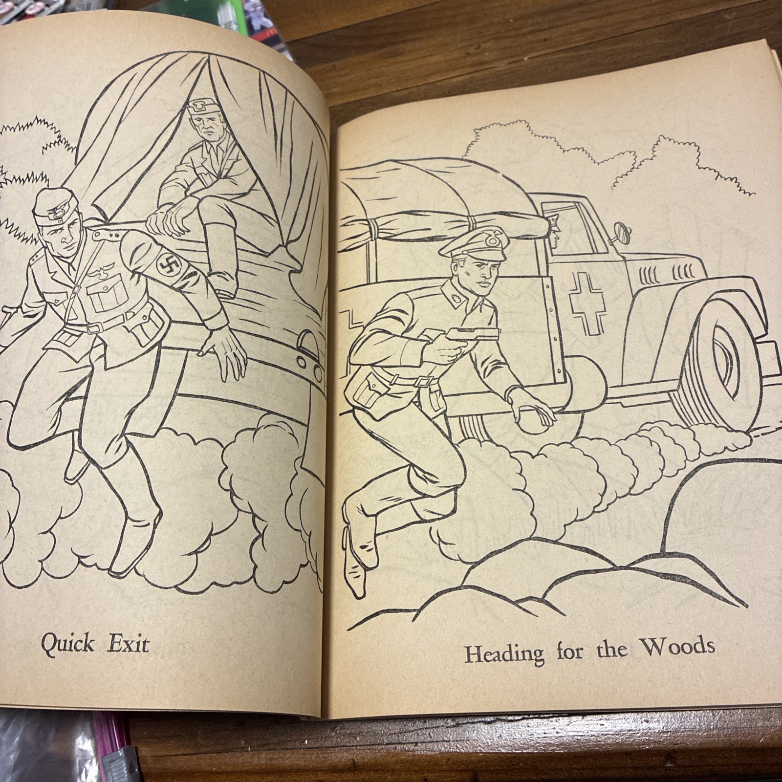 Garrison’s Gorillas Coloring Book 1968 Based On WWII TV Show UNUSED 🔥 🇺🇸