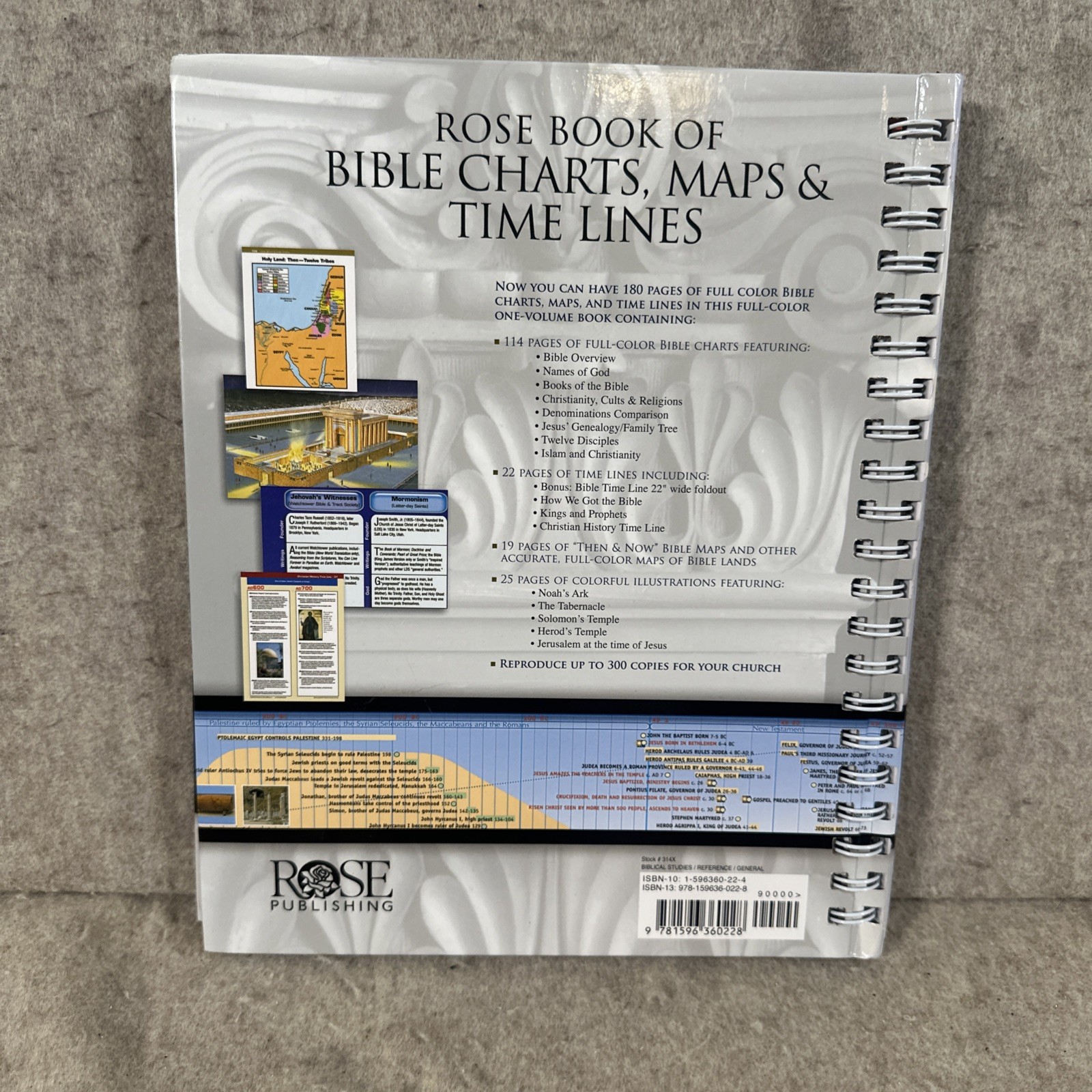 Rose Book of Bible Charts, Maps, and Time Lines – Spiral-bound