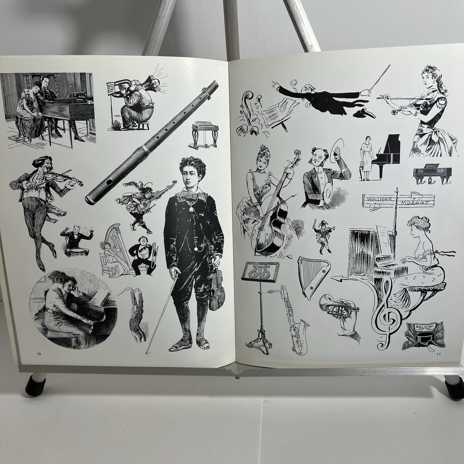 NEW Vintage Dover Ready-to-Use Old-Fashioned MUSIC Illustrations Clipart Book 90