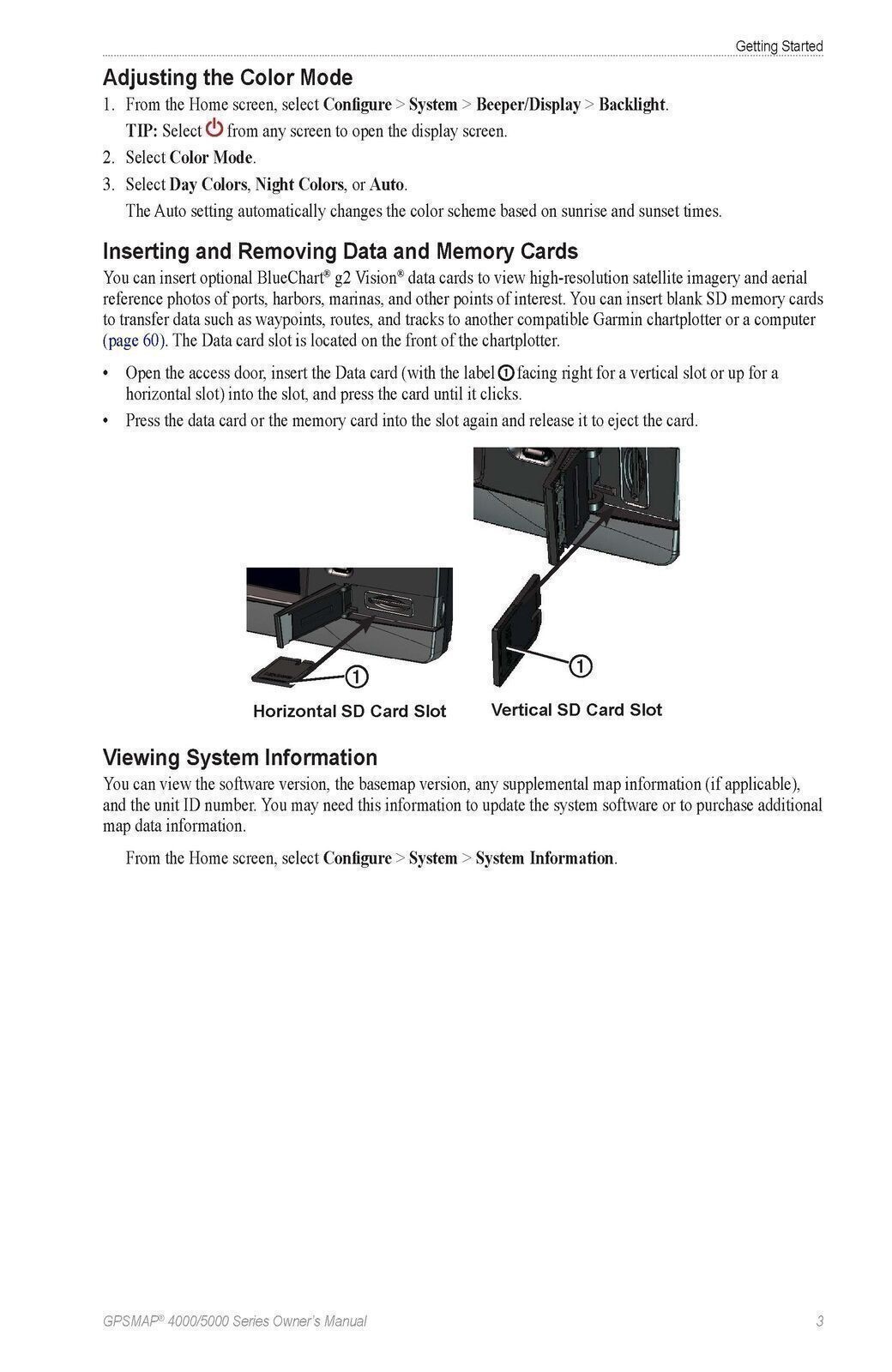 GARMIN GPSMAP 4000 5000 Series Owners Manual – DOUBLE WIRE BOUND