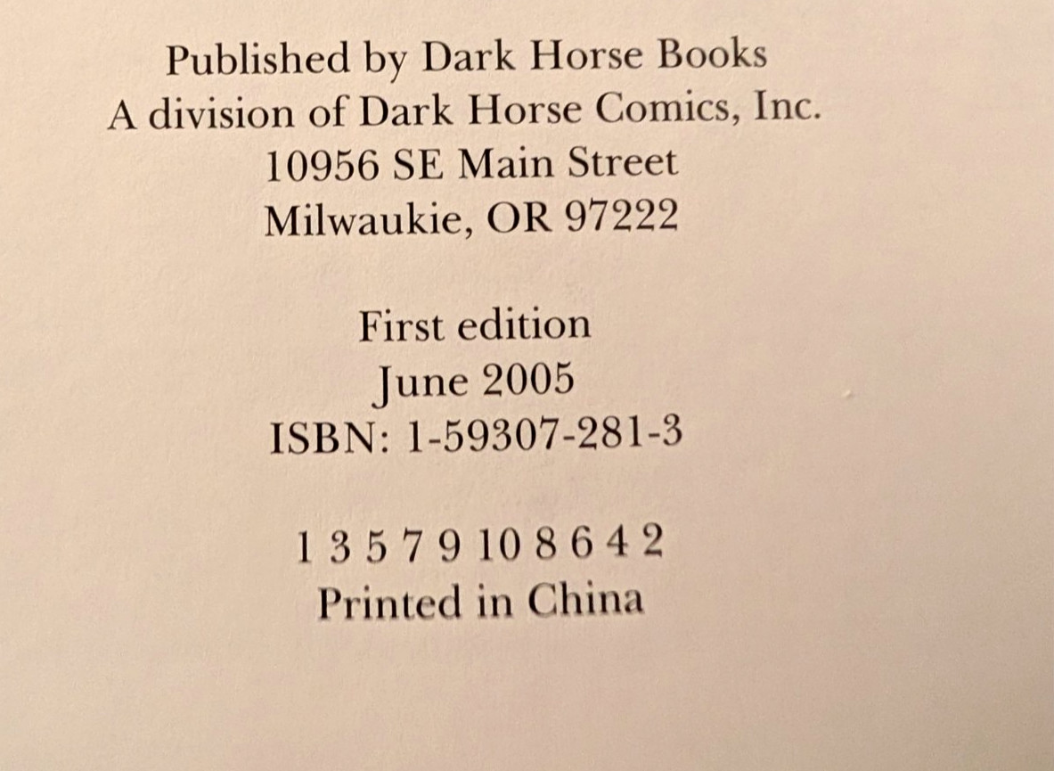 THE DARK HORSE BOOK OF THE DEAD Mike Mignola & Evan Dorkin! Hardcover! Near Mint