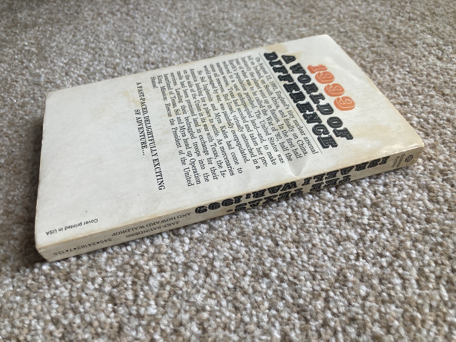 The Texas-Israeli War 1999 – Waldrop / Saunders – TRUE 1st Edition / Print 1974
