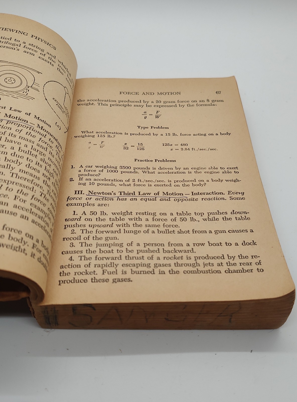 Reviewing Physics, Walter L Ahner 1949 Amsco School Publications Trade Paperback
