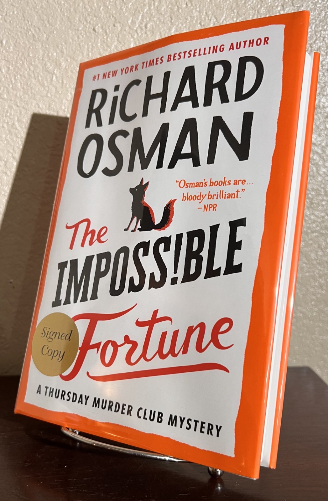 SIGNED ~ THE IMPOSSIBLE FORTUNE by Richard Osman (2025, Hardcover) 1st/1st