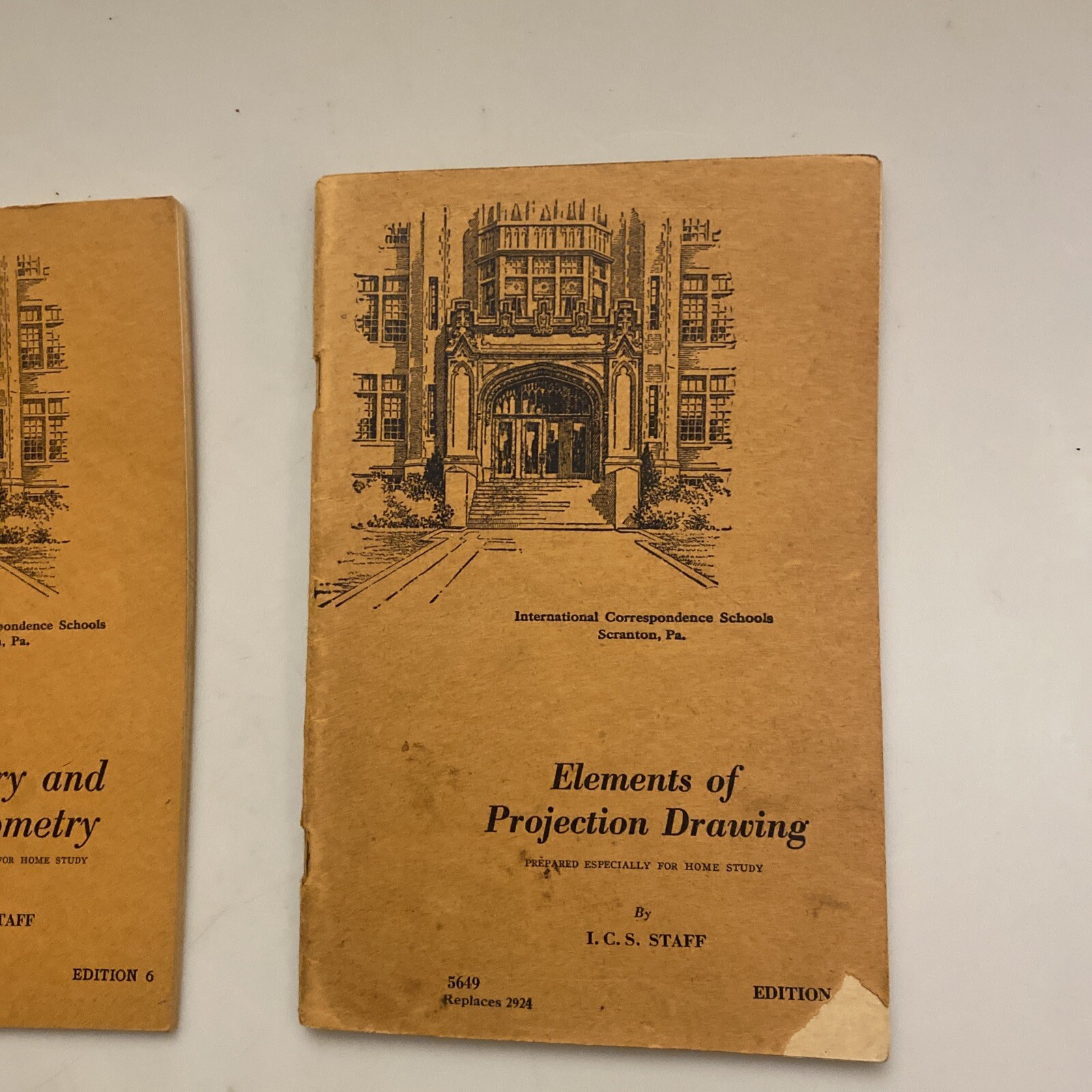 4 Geometric Drawing book by ICS Staff , 1944 Edition