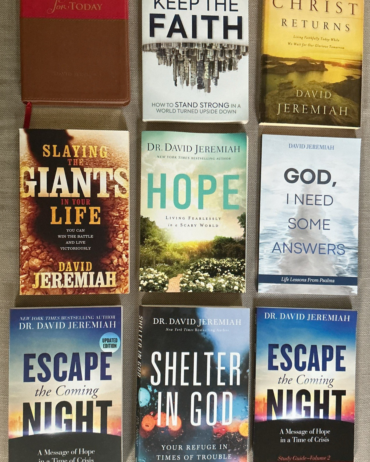 Dr David Jeremiah 9 Softcover Book Lot Like New Preowned