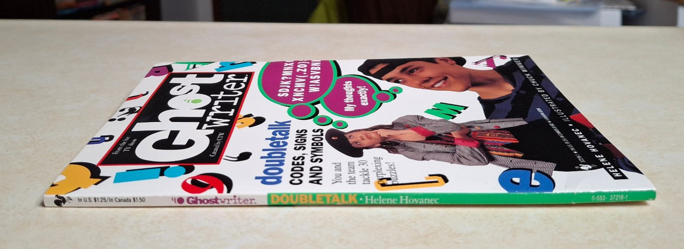Ghostwriter Doubletalk Activity Book UNUSED PBS Paperback TV Show 1990s Vintage