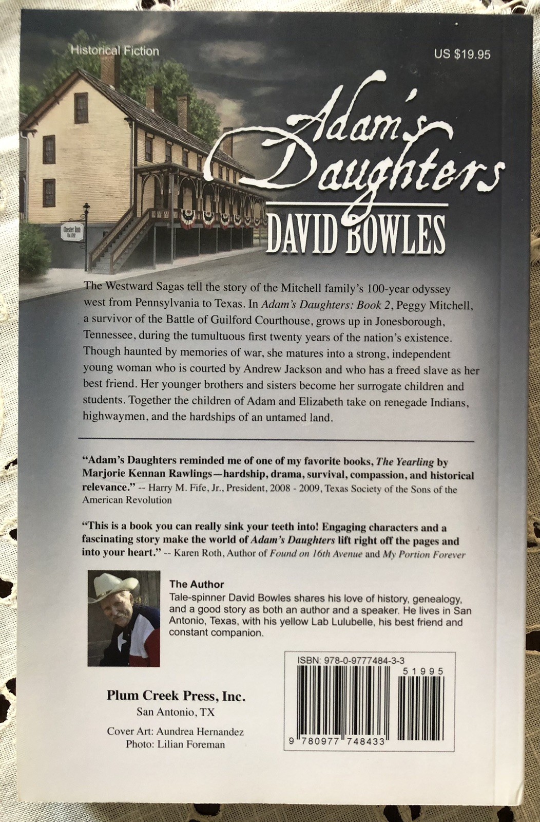 SIGNED! Adam’s Daughters : Book 2 in the Westward Sagas by David Bowles (2009)