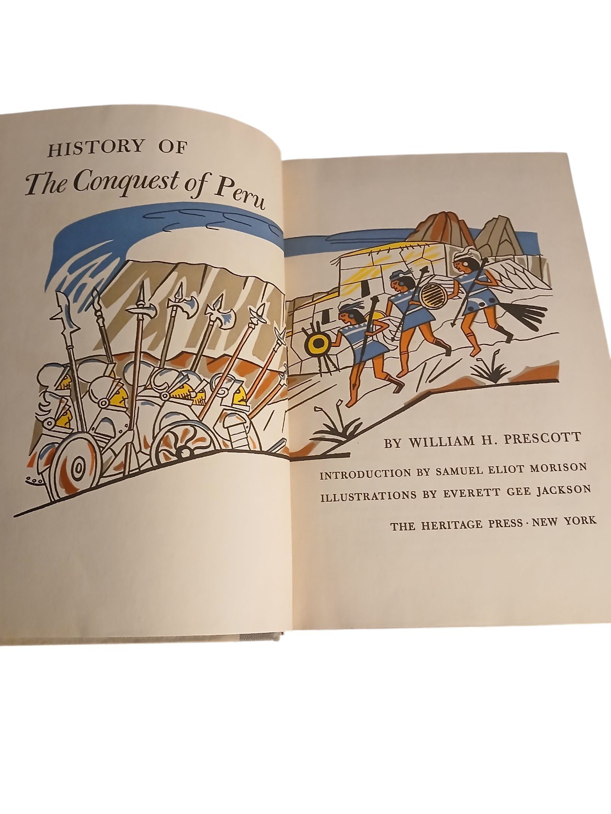 History Of The Conquest of Peru by William H. Prescott Hardcover 1957