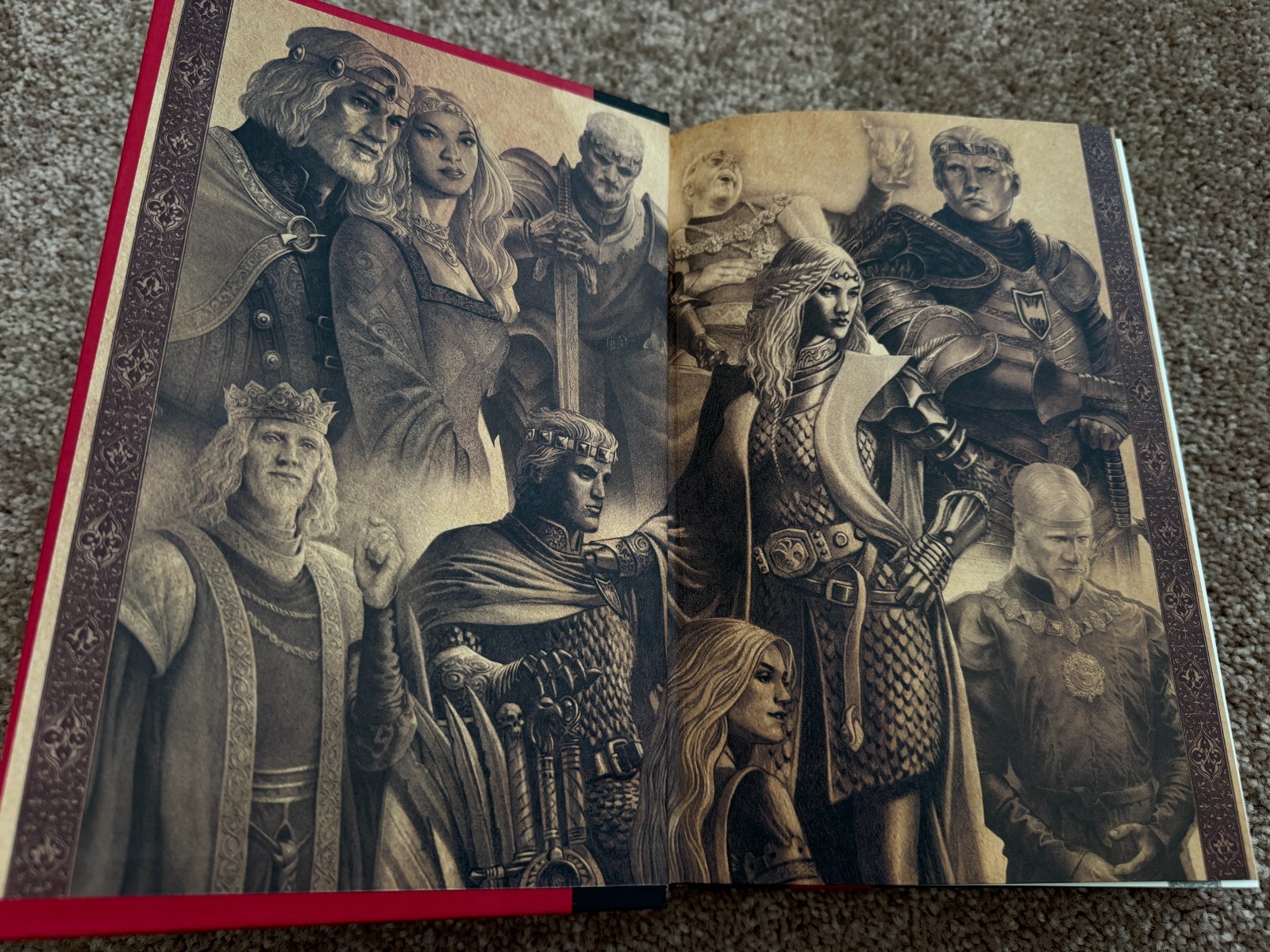 FIRE & BLOOD George R.R. Martin GAME OF THRONES HCDJ 1ST / 1ST House Dragon MNT