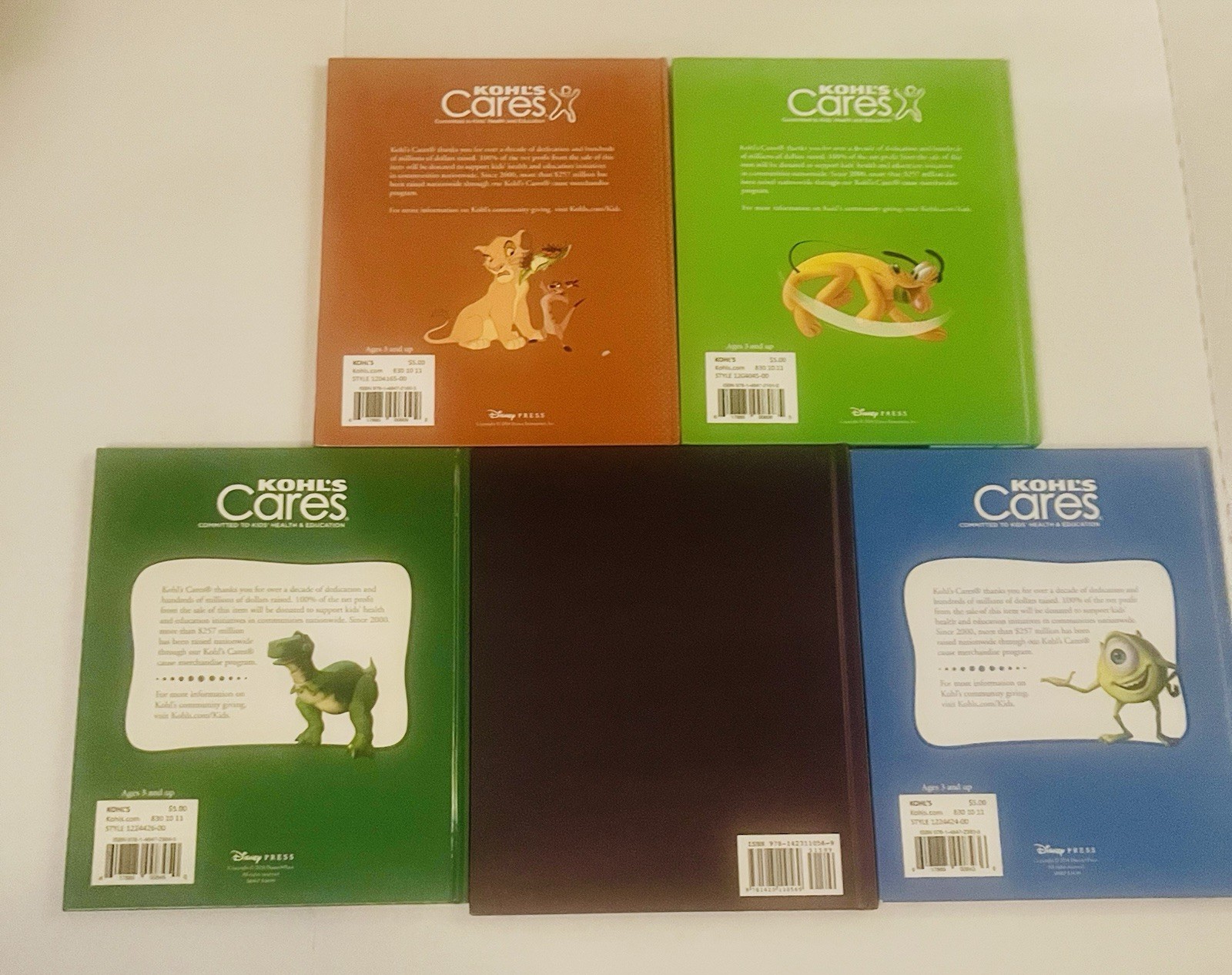 5 Hardcover Picture Disney Books For Children Story time Bed Stories Reading