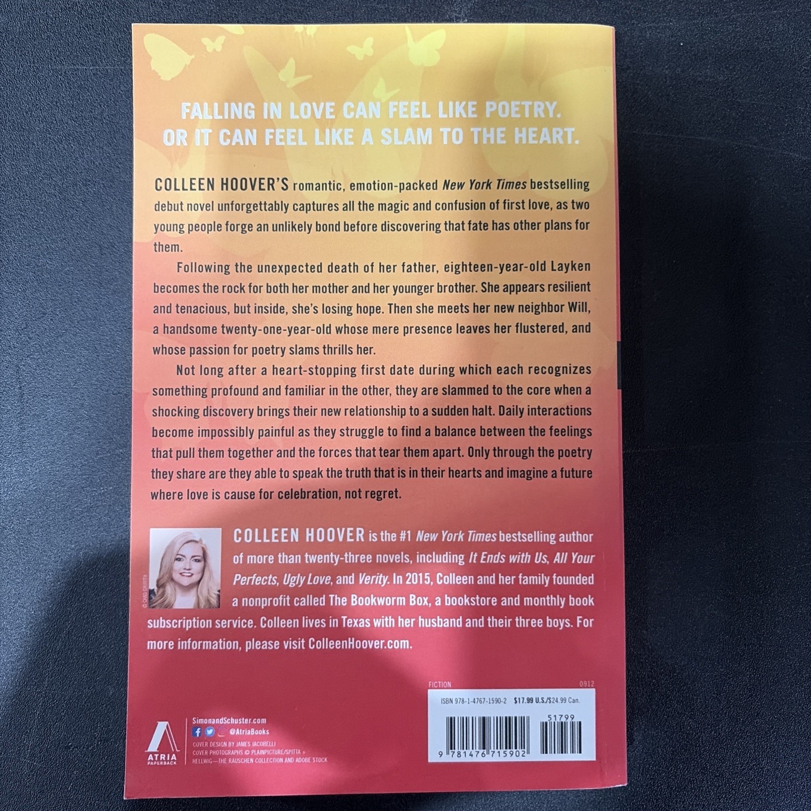 Slammed: A Novel – paperback Hoover, Colleen