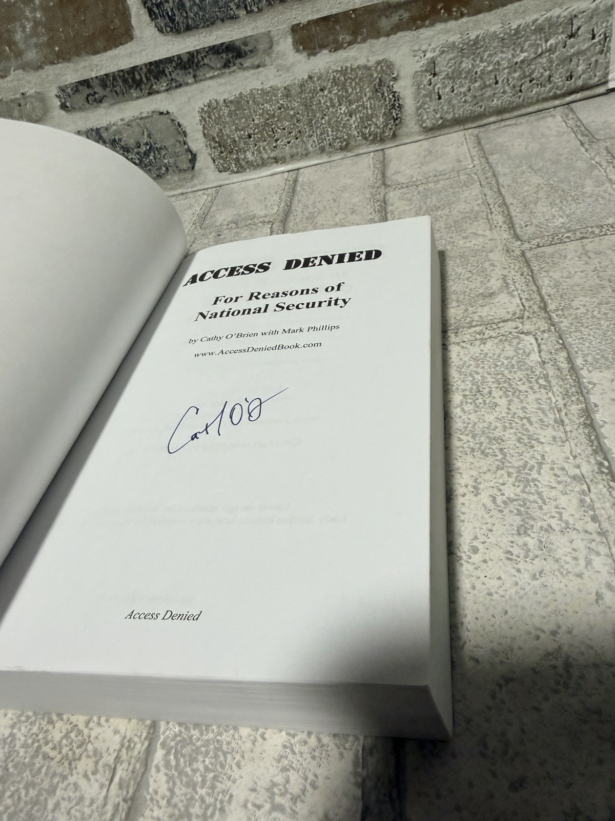 Access Denied For Reasons of National Security by Cathy O’Brien – SIGNED!